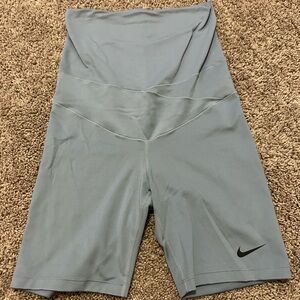 Maternity Nike Women's Light Blue Bike Shorts